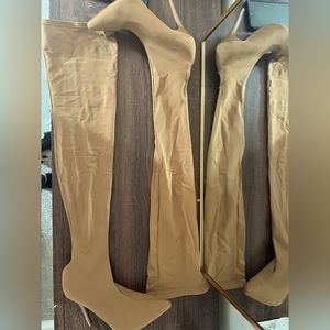 Thigh high sock boot